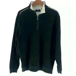Callaway Golf Sport Mens 1/4 Zip Pullover Sweater Sweatshirt Black Size Large